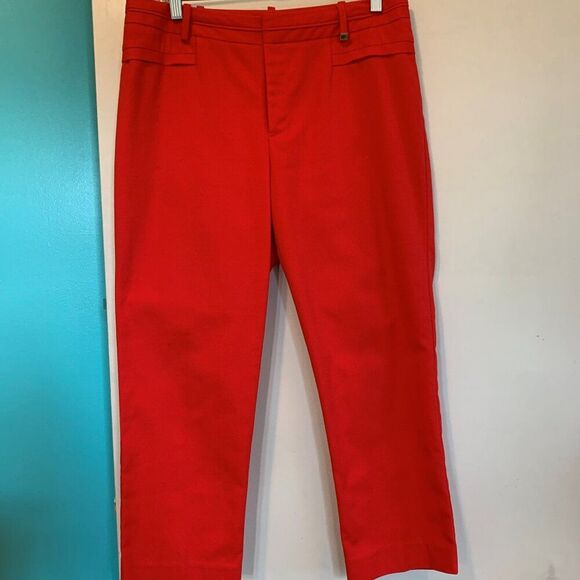 Golf or tennis shirt, women's, classic sleeveless polo, red wht, AS? brand, Sz L - Picture 9 of 15